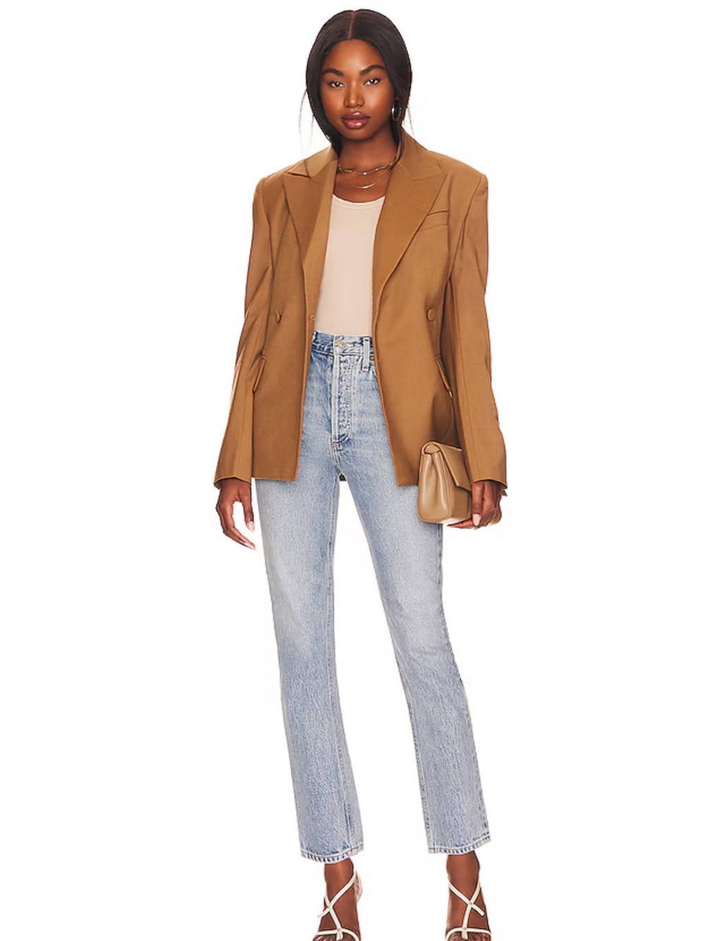NWT Agolde Riley High Rise Straight Crop Jeans Size 32